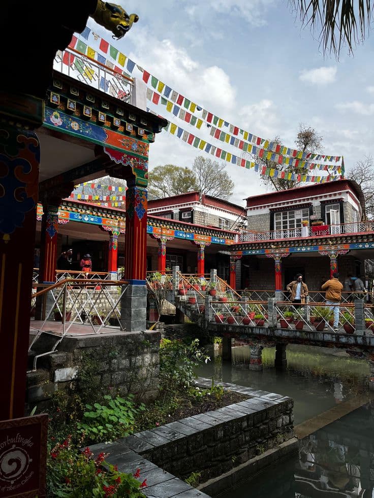 Dharamshala monasteries and mountains, Himachal Pradesh